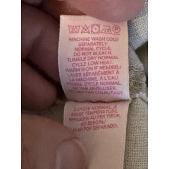 Vintage Victorias Secret 100% Flax Linen Pants Size 0 Natural Lagenlook Casual - Picture 6 of 10